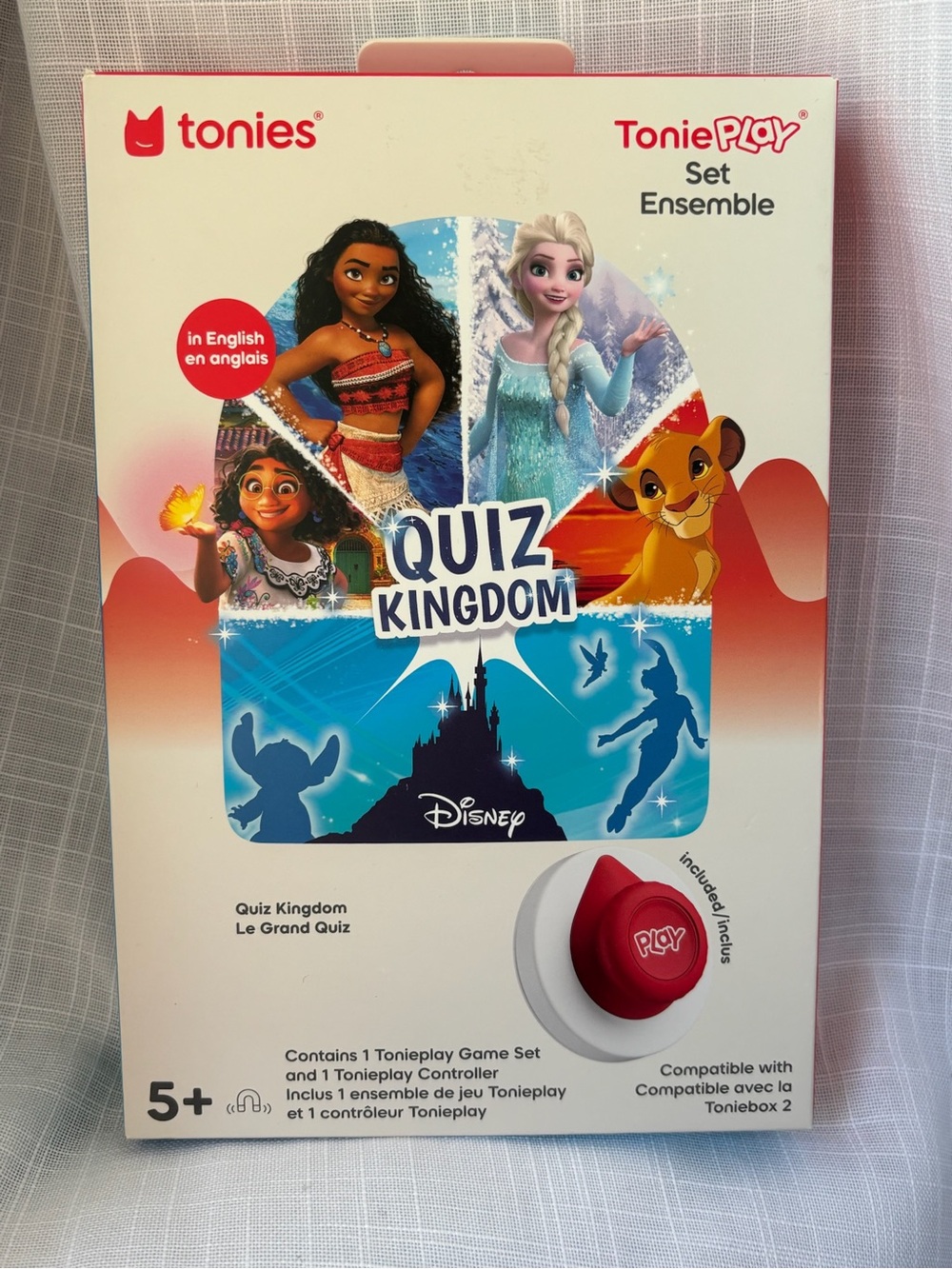 Tonies - Tonieplay Game & Controller Set - Disney Quiz Kingdom Trivia Game
